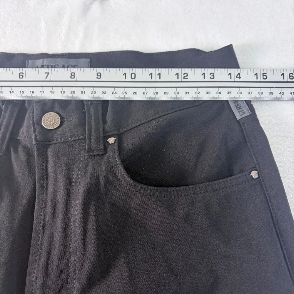 Versace Jeans Couture Trousers Black Medusa Hardware‎ Size 31 45